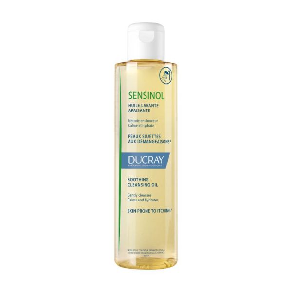 Ducray huile lavante apaisante Sensinol visage et corps (hypoallergénique)