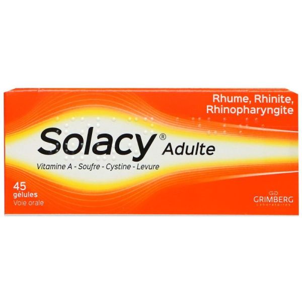 Solacy gélules (45 unités) pour rhume et rhinopharyngite