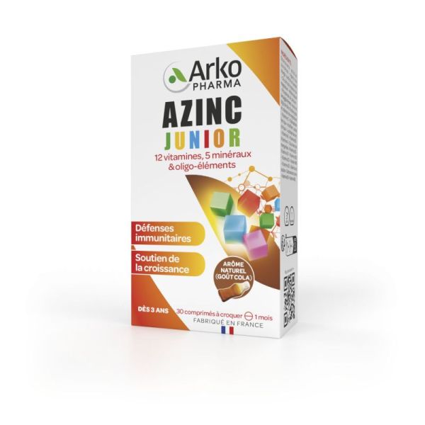 Arkopharma Azinc Junior Vitalité Comprimés à Croquer Cola (30 unités)