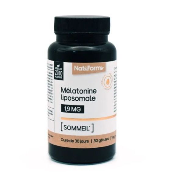 Nat&Form - Mélatonine Liposomale endormissement 1.9mg 30 gélules