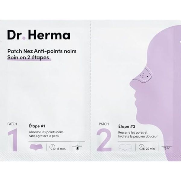Dr.Herma Patch nez anti-points noirs soin en 2 étapes