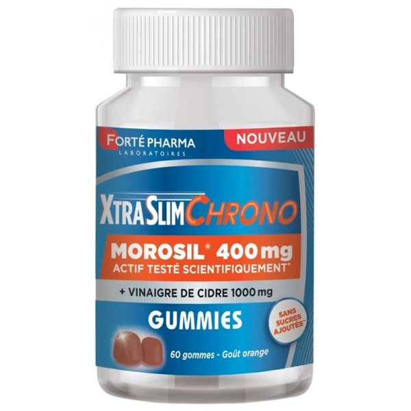Forté pharma - XtraSlimChrono Morosil 400mg 60 gommes goût orange