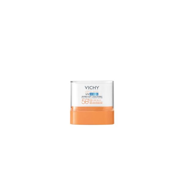 UVAQUA stick invisible solaire visage & lèvres spf50+