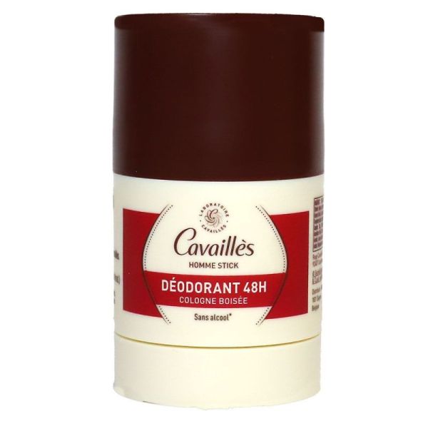 Déodorant 48h stick homme parfum cologne boisée 50ml