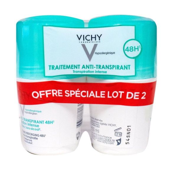 Vichy déodorant à bille transpiration intense 48h (50 ml)