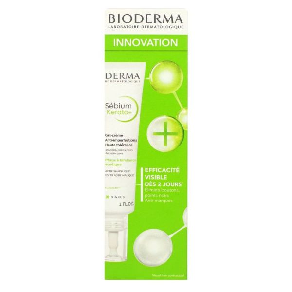 Bioderma Sébium Kerato Crème pour peaux à tendance acnéique (30 ml)
