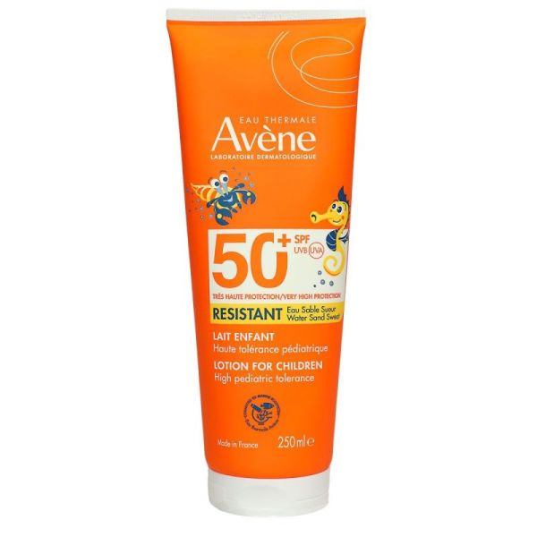 Avène - Lait enfant spf50+ Resistant eau/sable/sueur 250ml