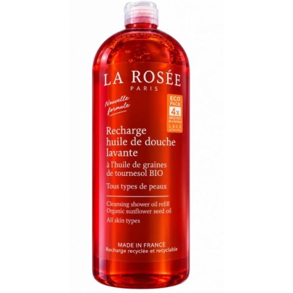 RECHARGE huile de douche lavante à l'huile de graines de tournesol BIO 800ml