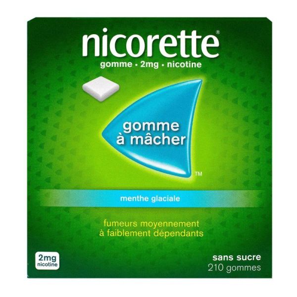 Nicorette gommes à mâcher menthe glaciale (S/S 210)