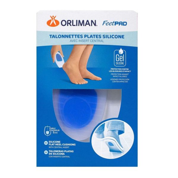 Feetpad talonnettes plates silicone insert central T2