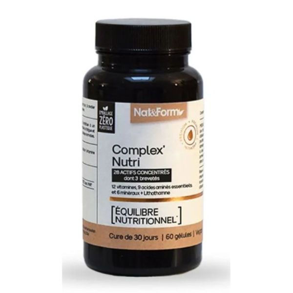 Nat&Form - Complex Nutri Equilibre nutritionnel 60 gélules cure de 30 jours
