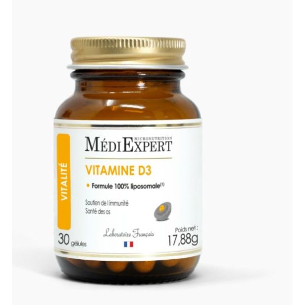 Médiexpert - Vitamine D3 30 gélules