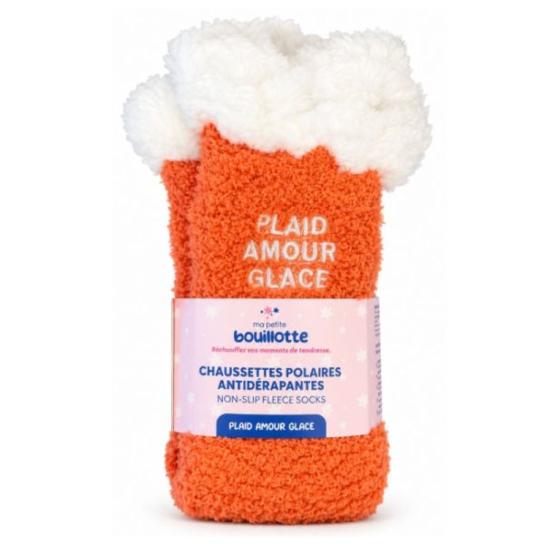 Chaussettes polaires antidérapantes - PLAID AMOUR GLACE