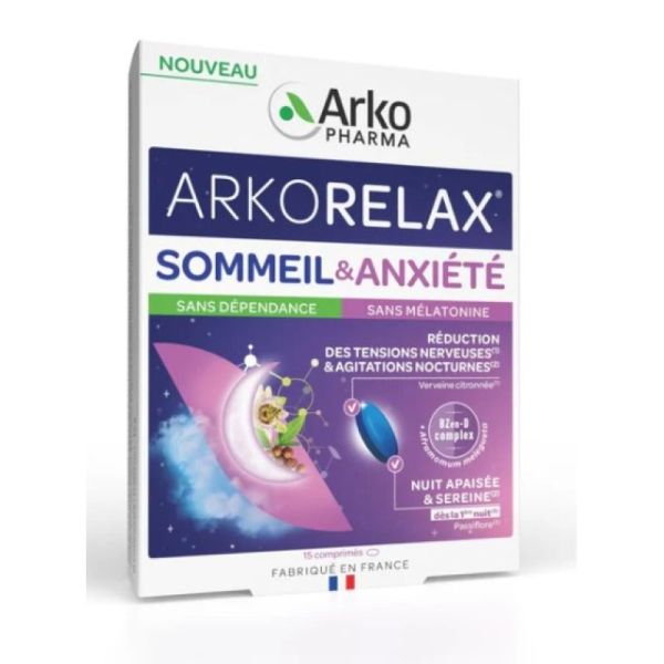 Arkopharma - Arkorelax sommeil & anxiété 30 comprimés