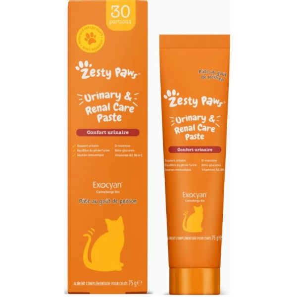 Zesty Paws - Pâte pour le confort urinaire du CHAT 75g