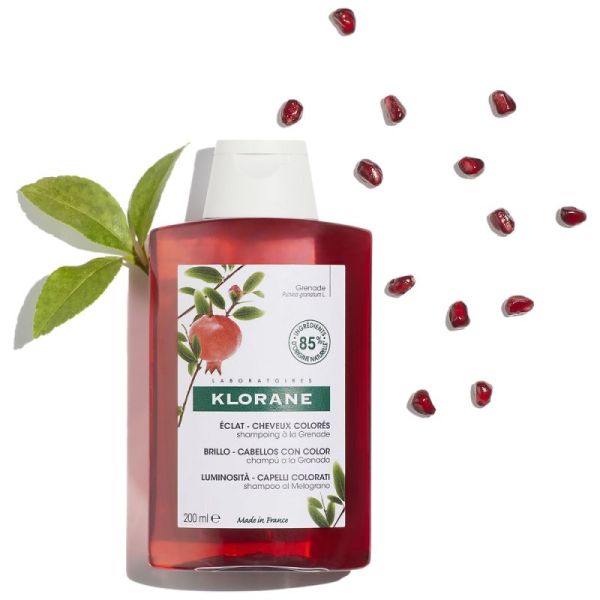 Klorane Shampooing à la grenade pour cheveux colorés (400 ml)