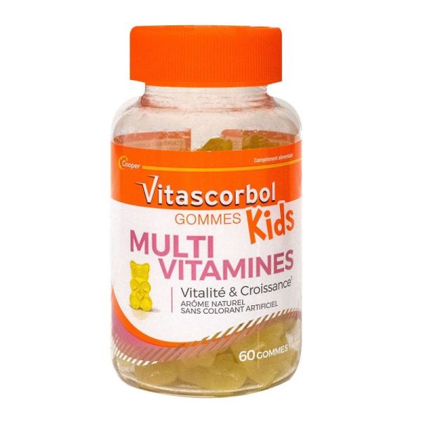 Vitascorbol gommes multi-vitamines pour enfants (60 unités)