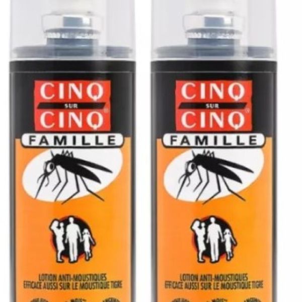 Cinq sur Cinq - Lotion anti-moustiques FAMILLE - 2x100ml