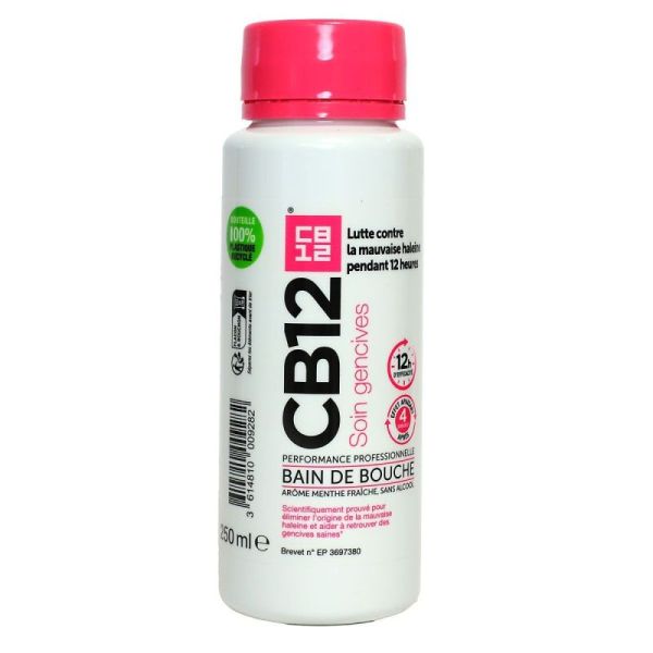 CB12 - Bain de bouche soin gencives performance professionelle 12h