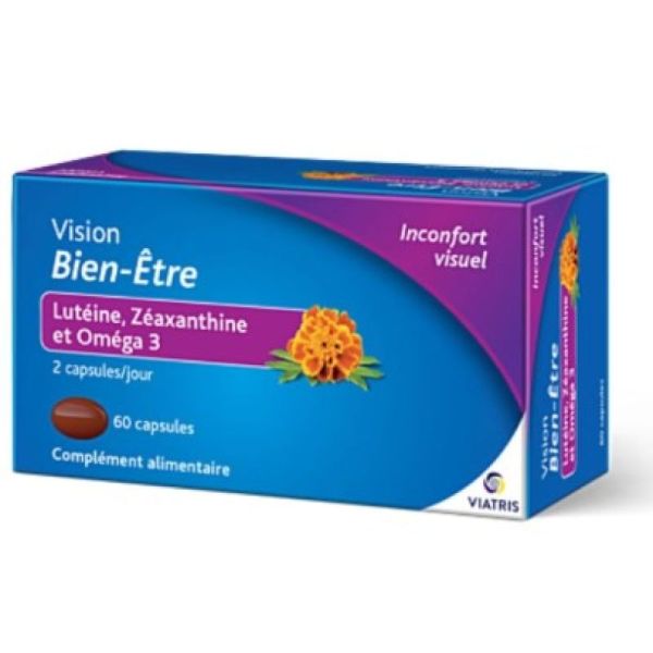 Vision Bien-être 60 capsules pour l'inconfort visuel