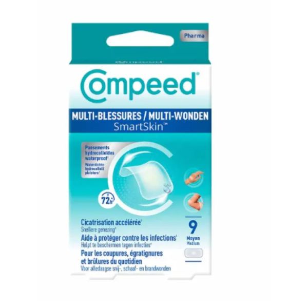 Pansements hydrocolloïdes waterproof x9 MOYEN