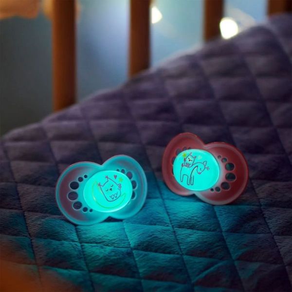 Sucettes nuit Mam Original 6+ mois x2