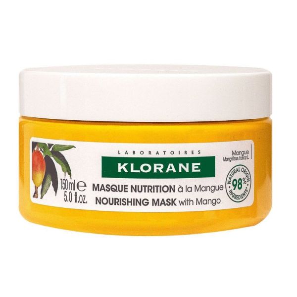 Klorane - Mangue - Masque Nutrition à la Mangue - Cheveux secs