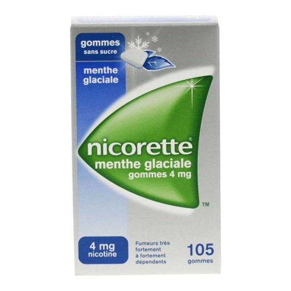 Nicorette gommes à mâcher menthe glaciale (4 mg)