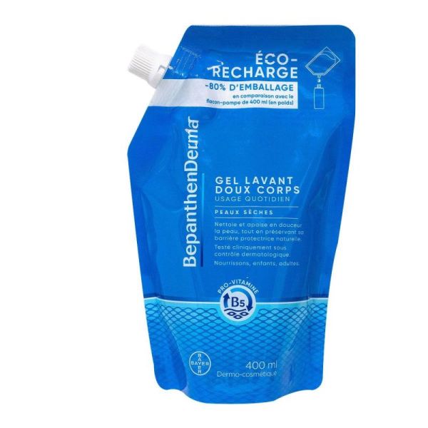 BepanthenDerma gel lavant doux éco-recharge (400 ml)