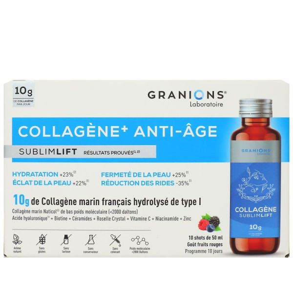 Granions collagène+ anti-âge (lot de 10 x 50 ml shots)
