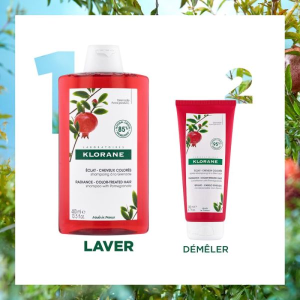 Klorane Shampooing à la grenade pour cheveux colorés (400 ml)