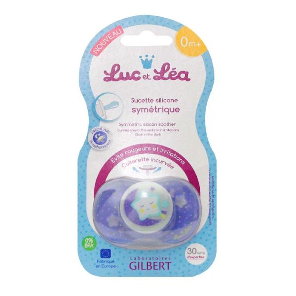 Luc et Léa sucette spéciale nuit étoilée 0-6 mois