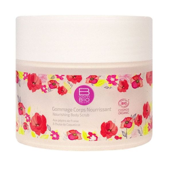 Gommage corps nourrissant bio aux pépins de fraise (150 ml)