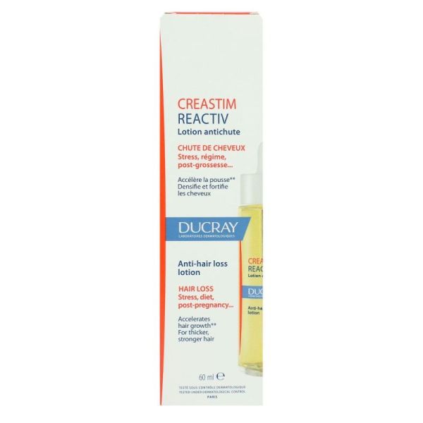 Ducray - Créastim - Lotion Antichute - Chute de cheveux Stress, fatigue, régime, post grossesse