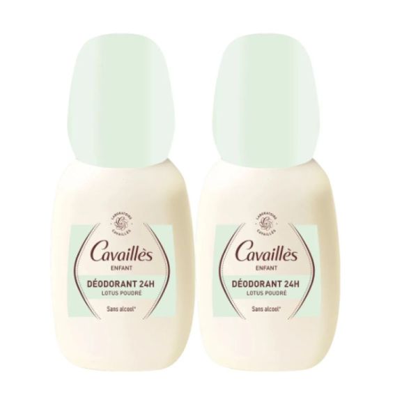 Déodorant ENFANT 24h lotus poudré 2x75ml