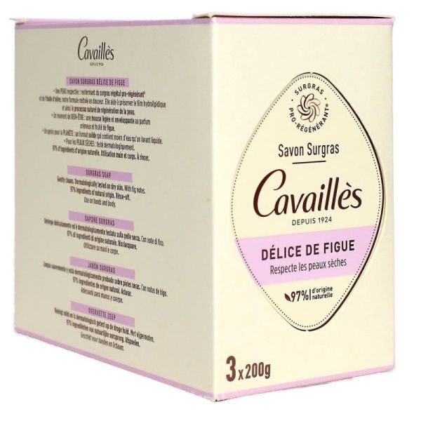 Rogé Cavaillès Trio de savons surgras délice de figue (3 x 200 g)