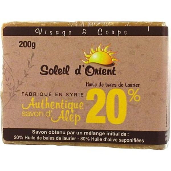 Alep Soleil d'Orient savon (200 g) 20% huile de laurier