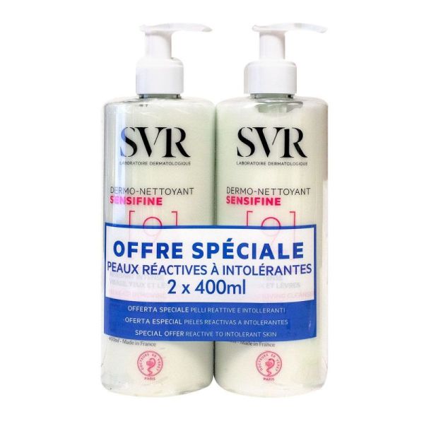 SVR Sensifine Dermo-Nettoyant Lot de 2 (400 ml)
