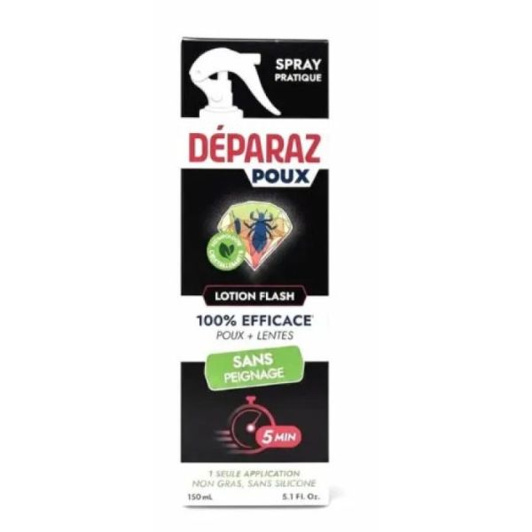 Lotion flash spray sans peigne 5min 1 seule application