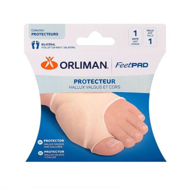 Feetpad 1 protecteur hallux valgus & cors taille 1