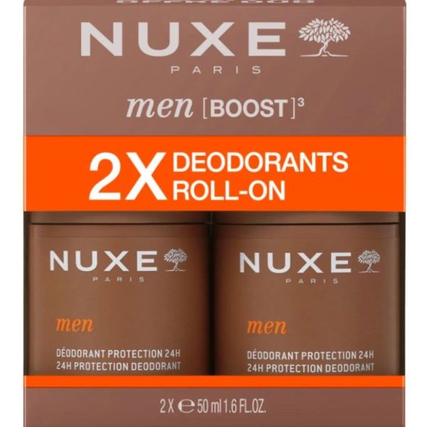 Nuxe men BOOST lot de 2 déodorants 50ml