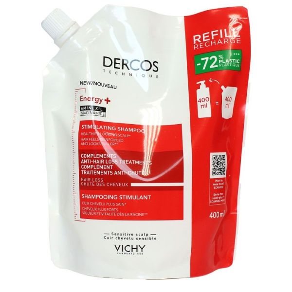 Vichy - Dercos recharge shampooing stimulant 400ml
