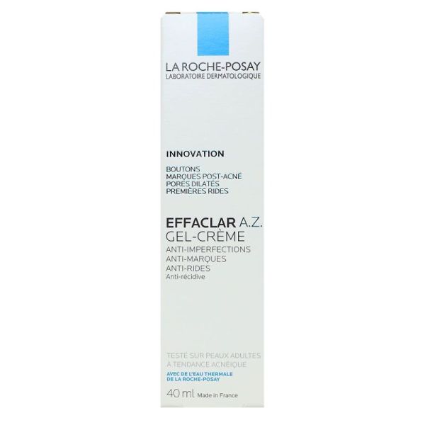 La Roche Posay - Effaclar A.Z. gel crème anti-imperfections 40ml