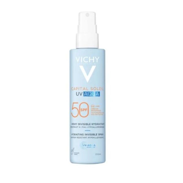 Vichy - Capital soleil UVAQUA spf50+ spray invisible hydratant 200ml