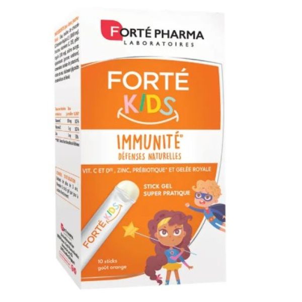Forte kids immunité x10 sticks goût orange