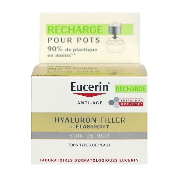 Eucerin - RECHARGE soin de nuit hyaluron filler et elasticity (50 ml)