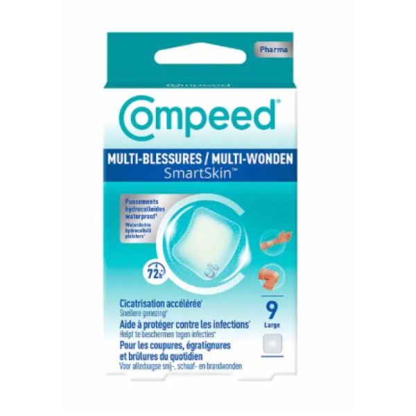 Pansements hydrocolloïdes waterproof x9 LARGE
