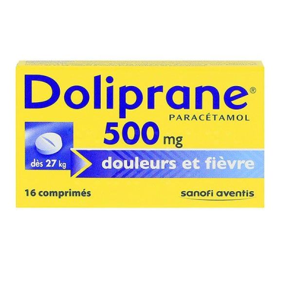 Doliprane 500 mg comprimés lot de 16
