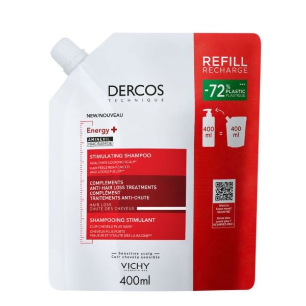 Vichy - Dercos recharge shampooing stimulant 400ml