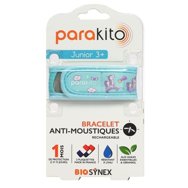 Para'Kito bracelet anti-moustiques rechargeable junior Licorne